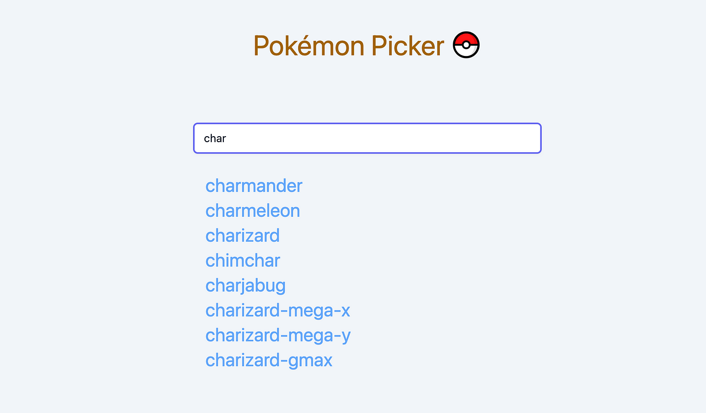 Pokemon API Project