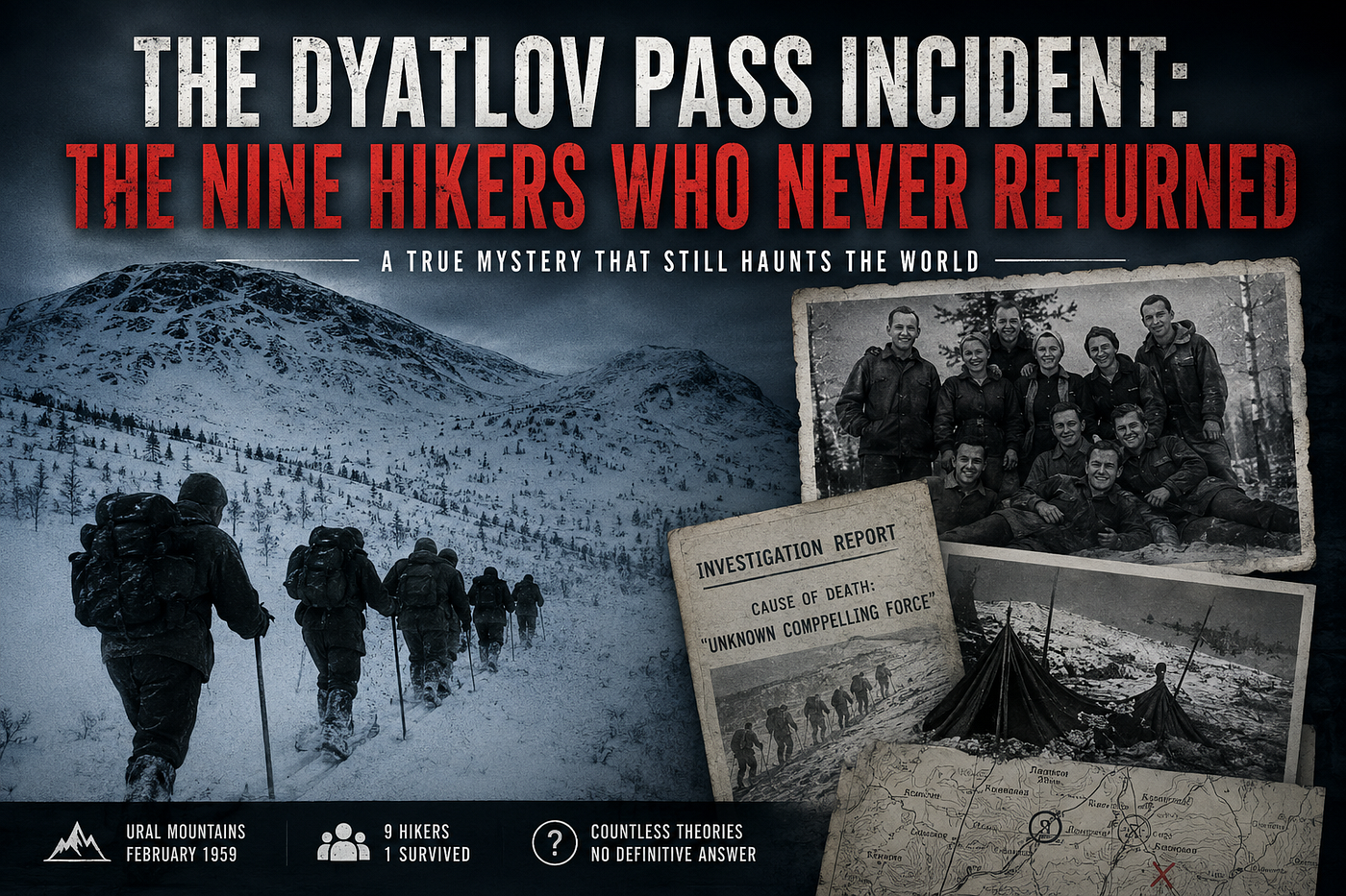 The Dyatlov Pass Incident: The Nine Hikers Who Never Returned