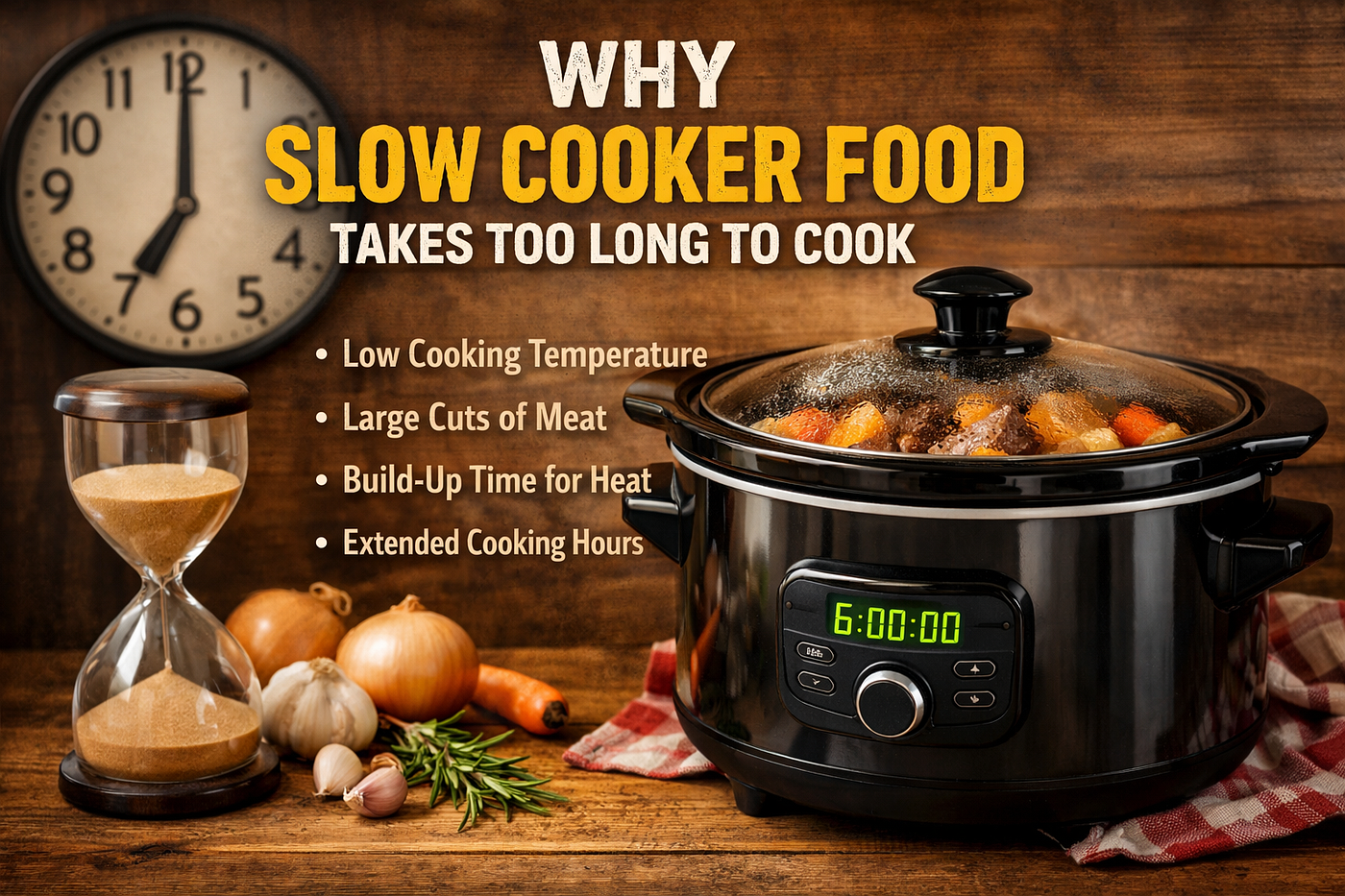 Why Slow Cooker Food Takes Too Long to Cook