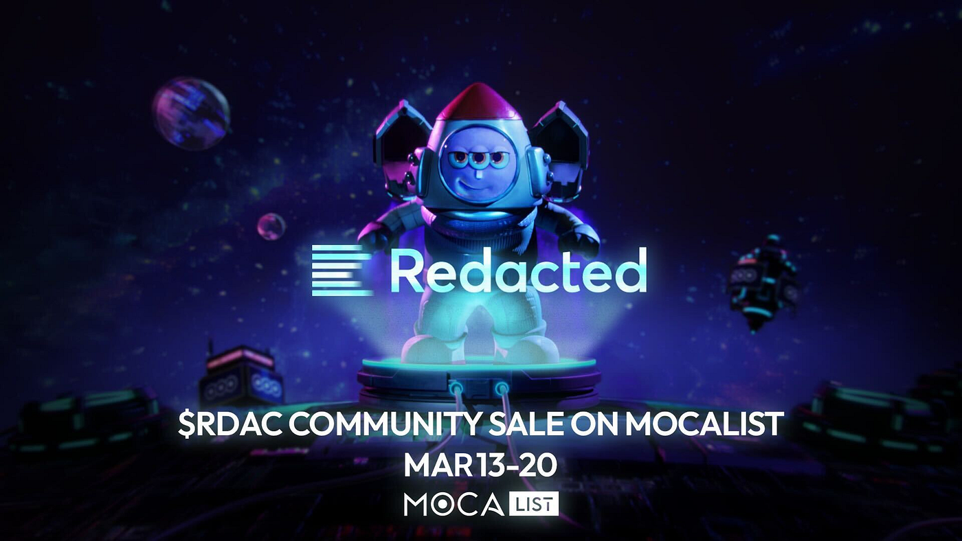 $RDAC by Redacted Group Lands on MocaList