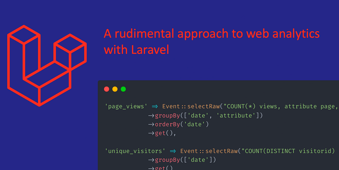 A rudimental approach to web analytics with Laravel | by BastiaanRudolf |  Medium
