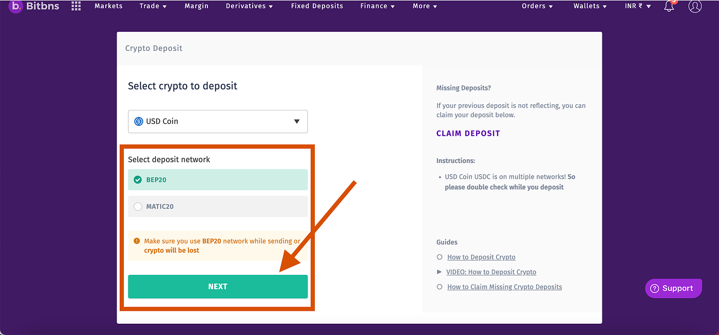 How to withdraw USDC or USDT from Flint and have them in your Bitbns or any  other crypto wallet | by Flint Labs | Medium