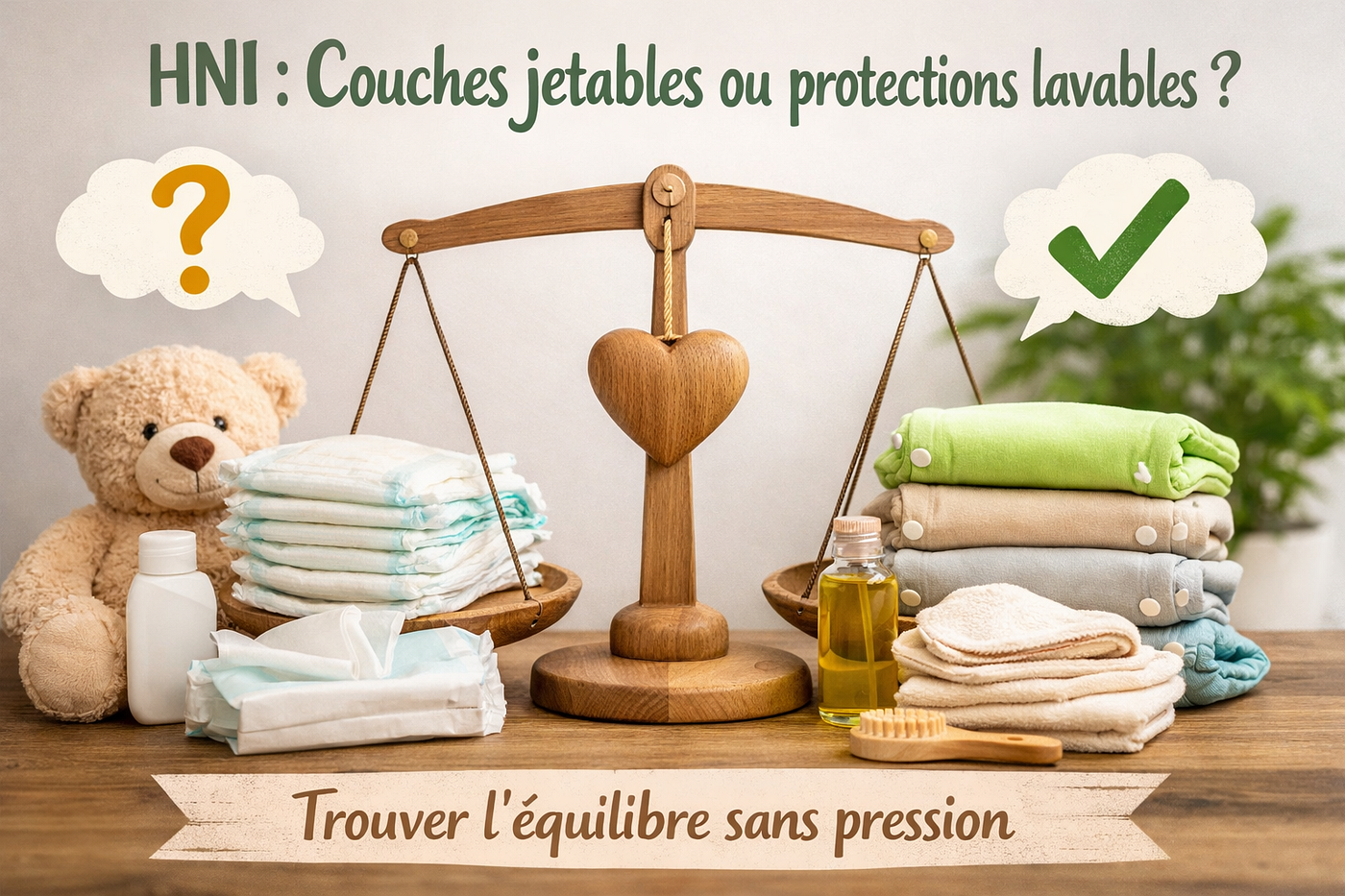HNI : couches jetables ou protections lavables ? Trouver l’équilibre sans pression