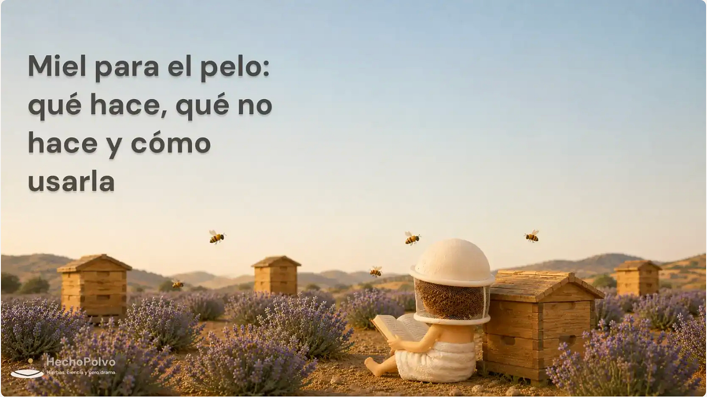 Miel para el pelo: qué hace, qué no hace y cómo usarla