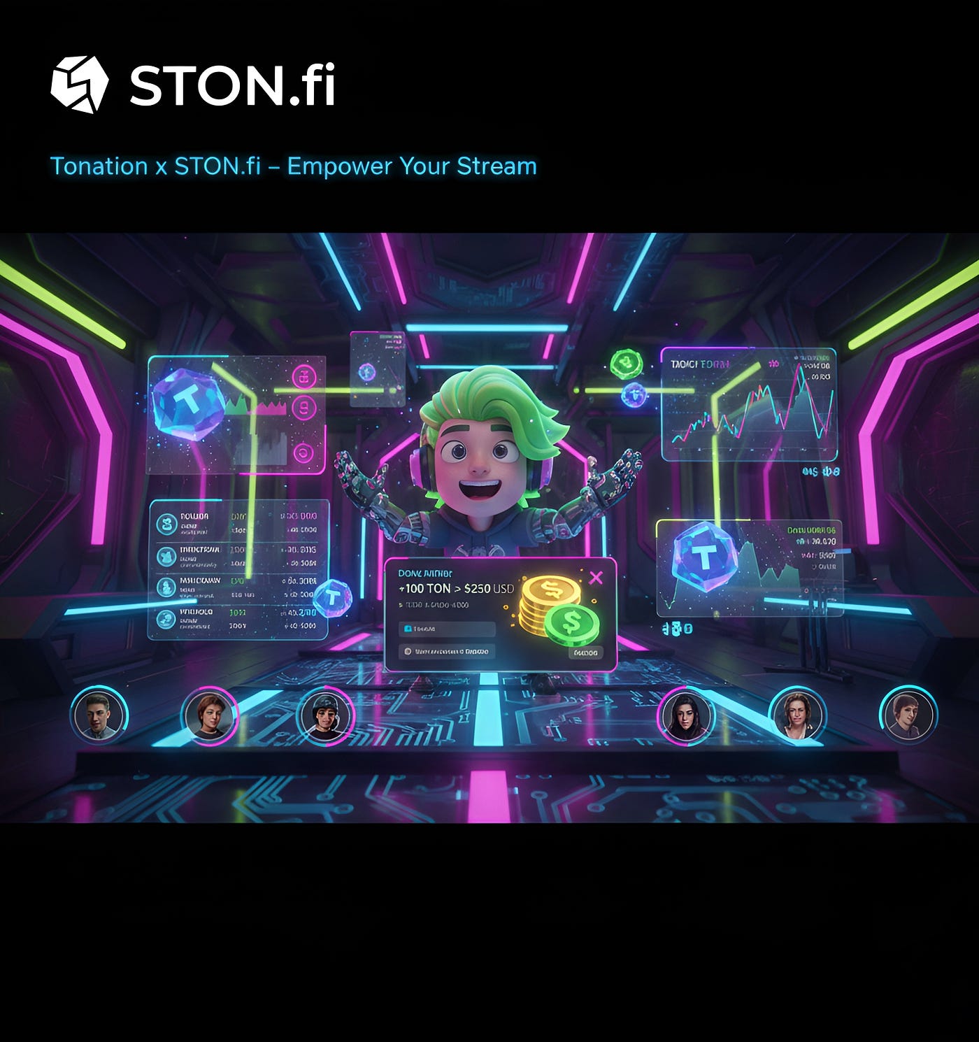 ‎Seamless DeFi in Action: How Tonation and STONfi Are Transforming Crypto Donations on TON