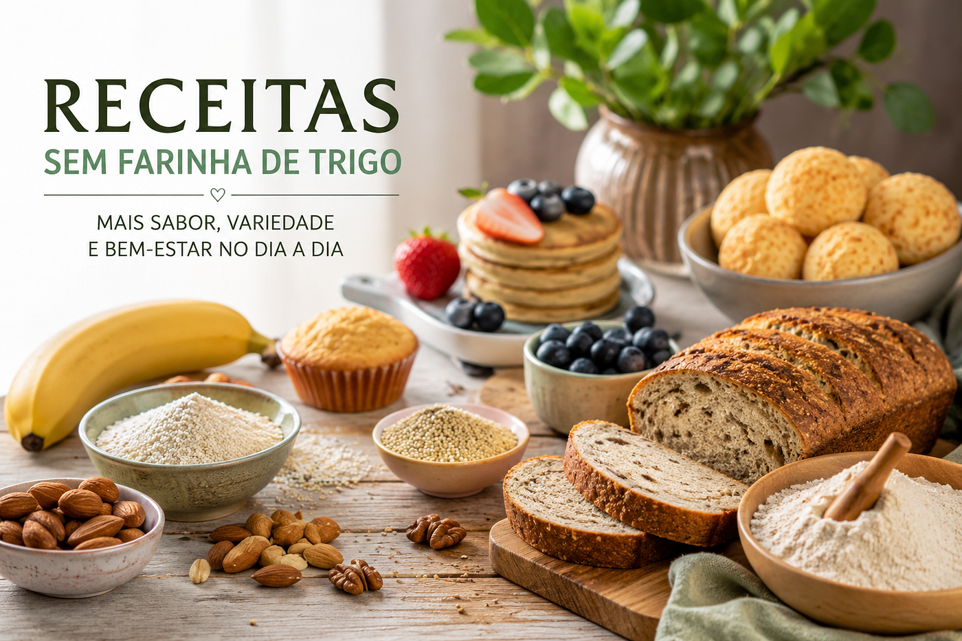 Receitas Sem Farinha de Trigo: Mais Sabor, Variedade e Bem-Estar no Dia a Dia