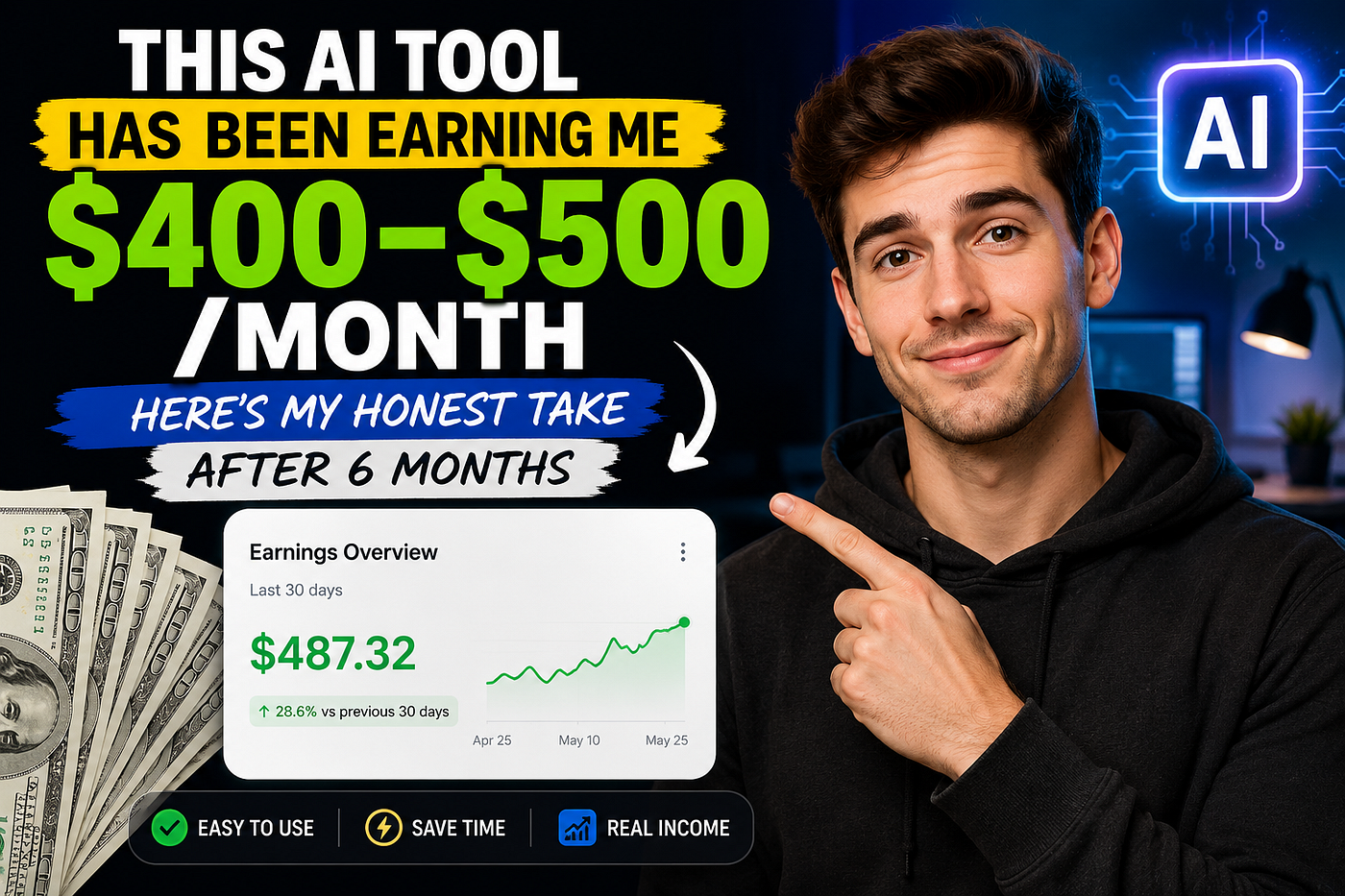 This AI Tool Has Been Earning Me $400–$500/Month — Here’s My Honest Take After 6 Months