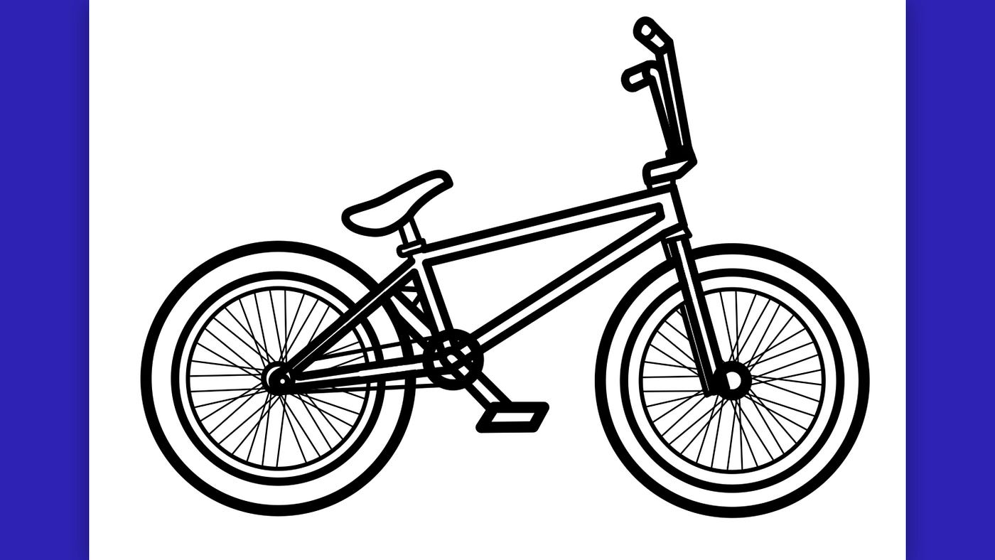 🎨🚲Learn How to Draw a Jaw-Dropping BMX Bike! Step by step, EASY -  Graficabrinde - Medium