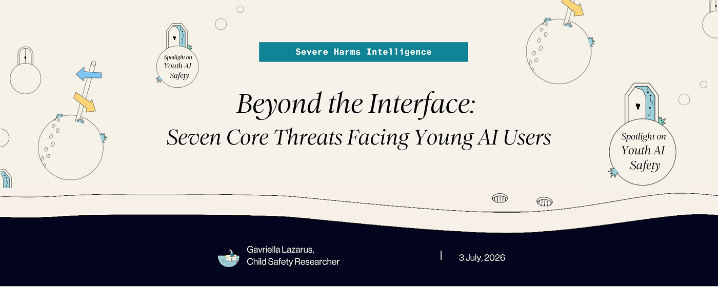 Beyond the Interface: Seven Core Threats Facing Young AI Users
