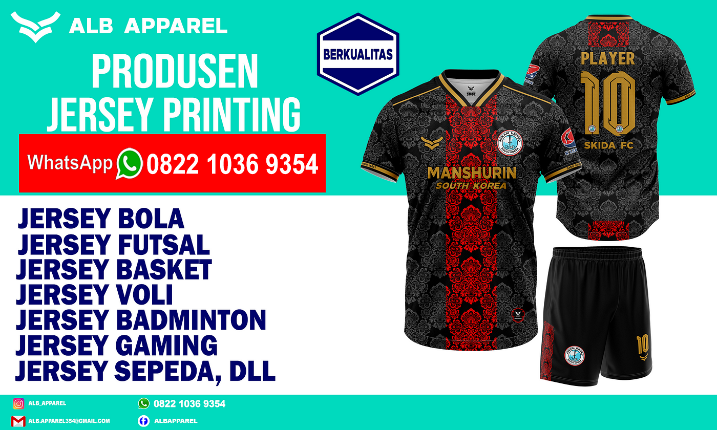 BERKUALITAS !! Produsen Jersey Printing WA 0822–1036–9354 ALB Apparel, Jersey  Bola Online | by ALB Apparel | Medium