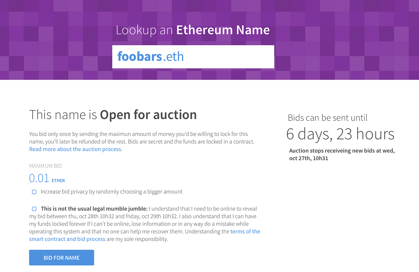 Explaining the Ethereum Namespace Auction | by Maurelian | Medium