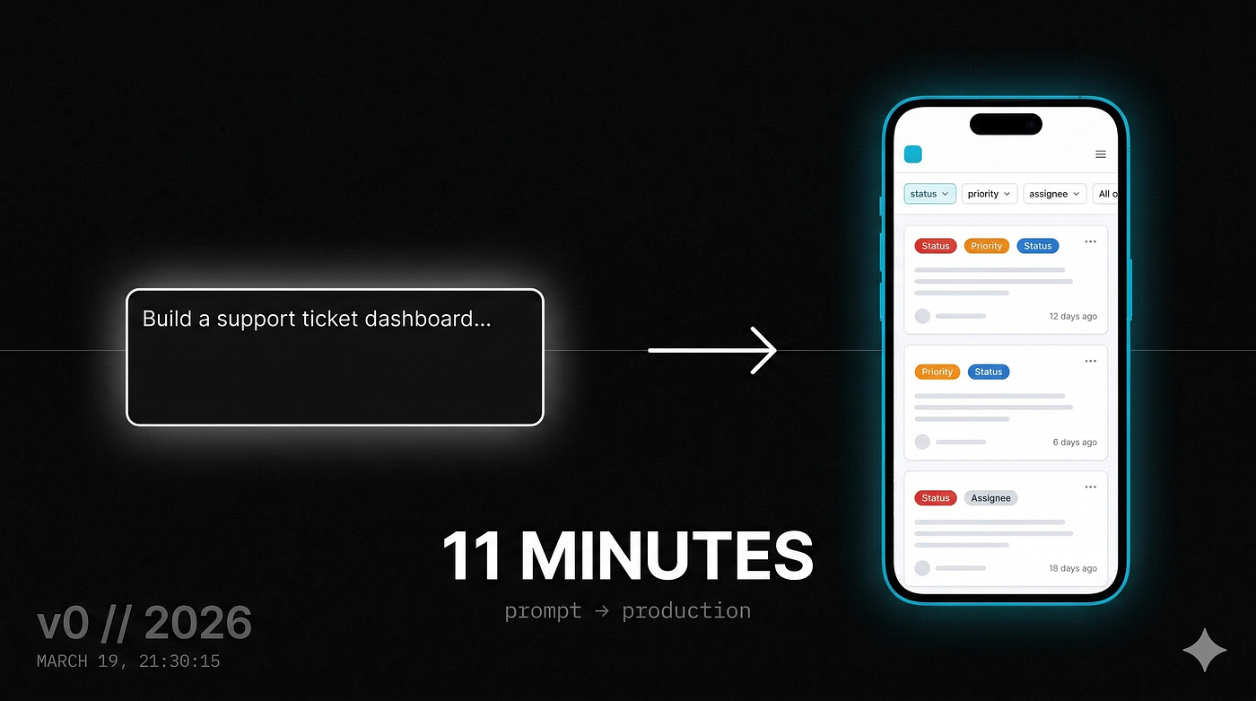 I Described a Dashboard in Plain English. v0 Built It in 11 Minutes.