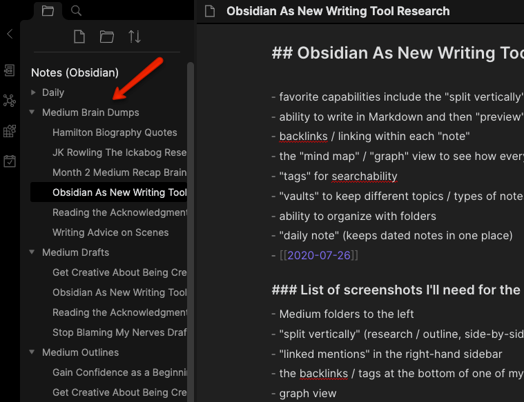 Transform Your Writing Process with Obsidian | by Brooke Harrison | The  Brave Writer | Medium