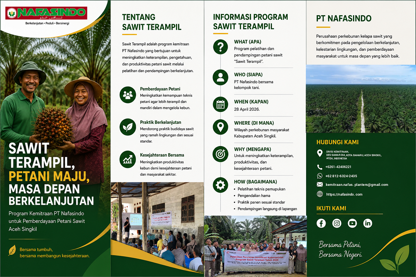 PT Nafasindo Gelar Program Sawit Terampil