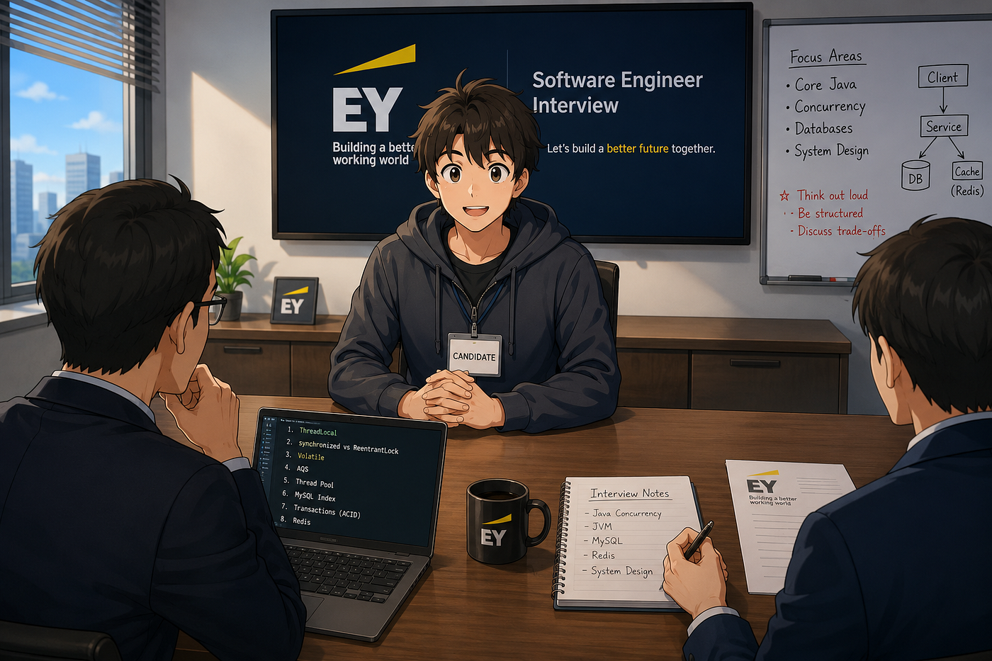 Java Interview Questions from a Top Company: EY (Based on My Personal Experience)