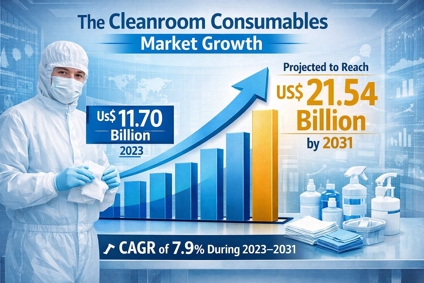 Cleanroom Consumables Market Growth Outlook: Trends, Size, and Recent Developments to 2031