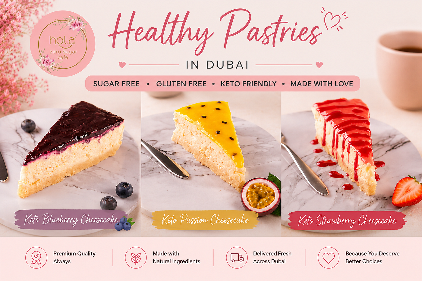 Healthy Sugar-Free Pastries in Dubai