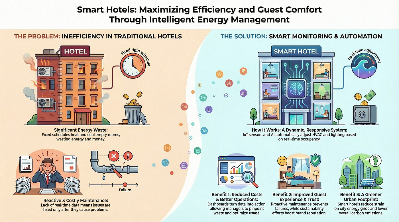 Smart Hotels: Maximizing Efficiency and Guest Comfort Through Intelligent Energy Management