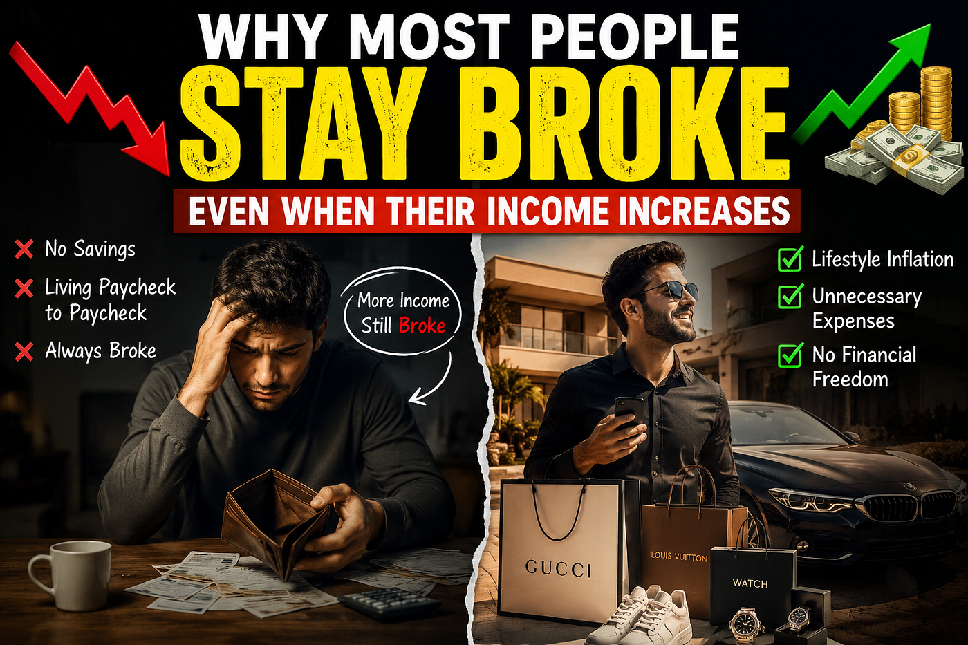 Why Most People Stay Broke Even When Their Income Increases