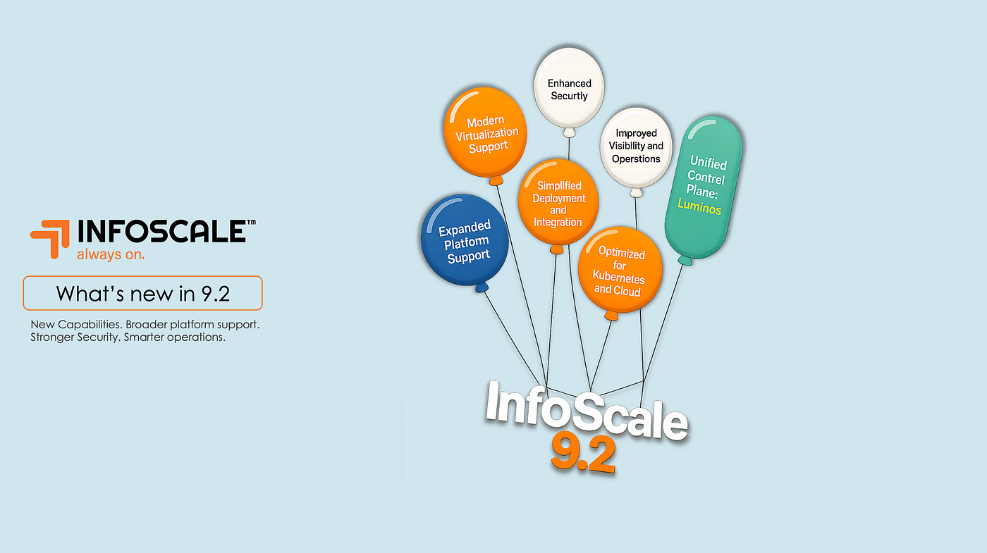 InfoScale 9.2 is now Generally Available