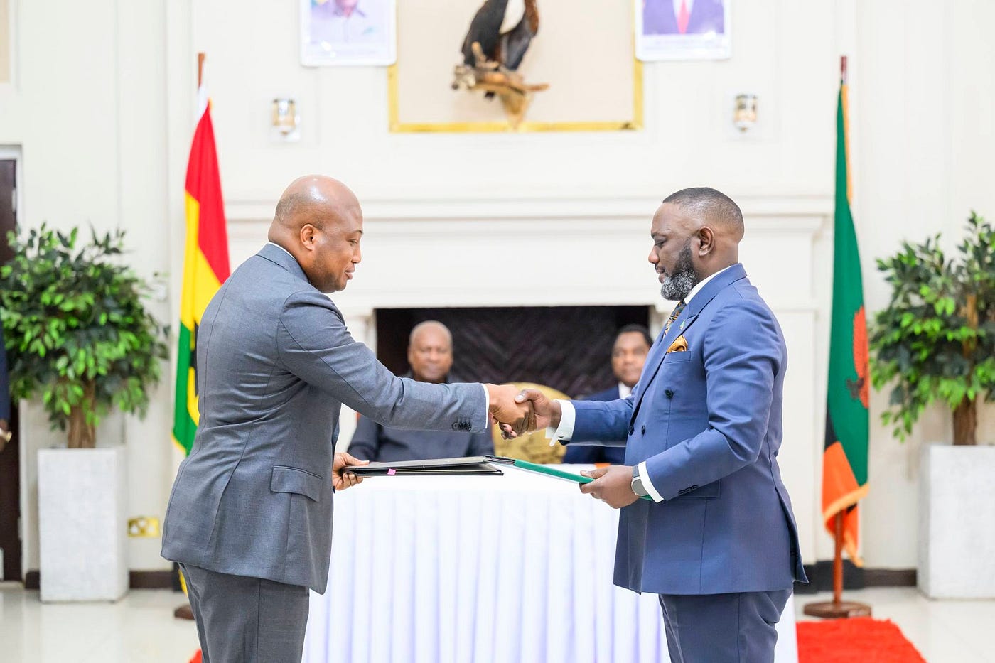 Historic Ghana-Zambia Visa Waiver Signed During President Mahama’s State Visit