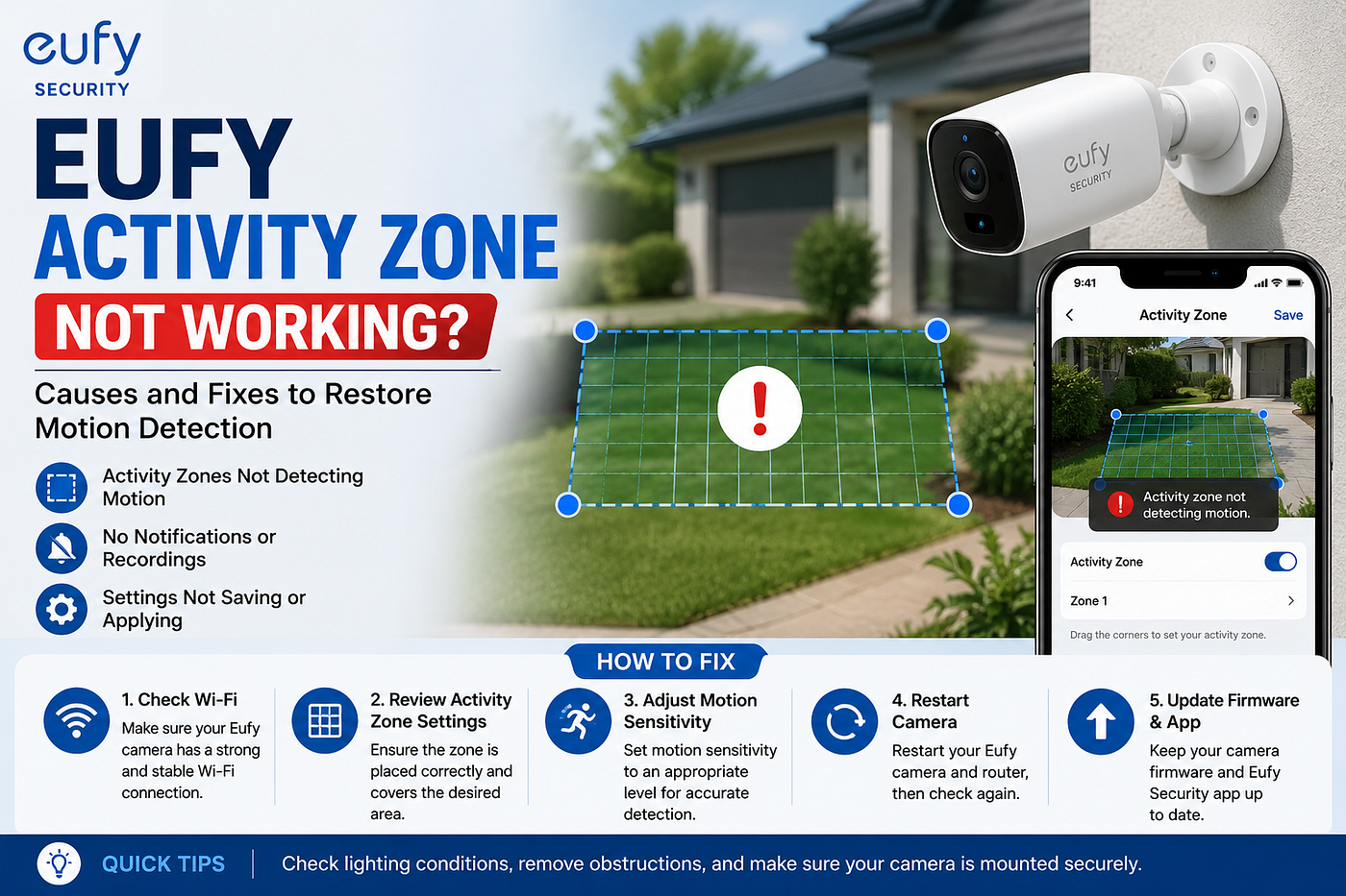 How to Fix Eufy Activity Zone Not Working Issues