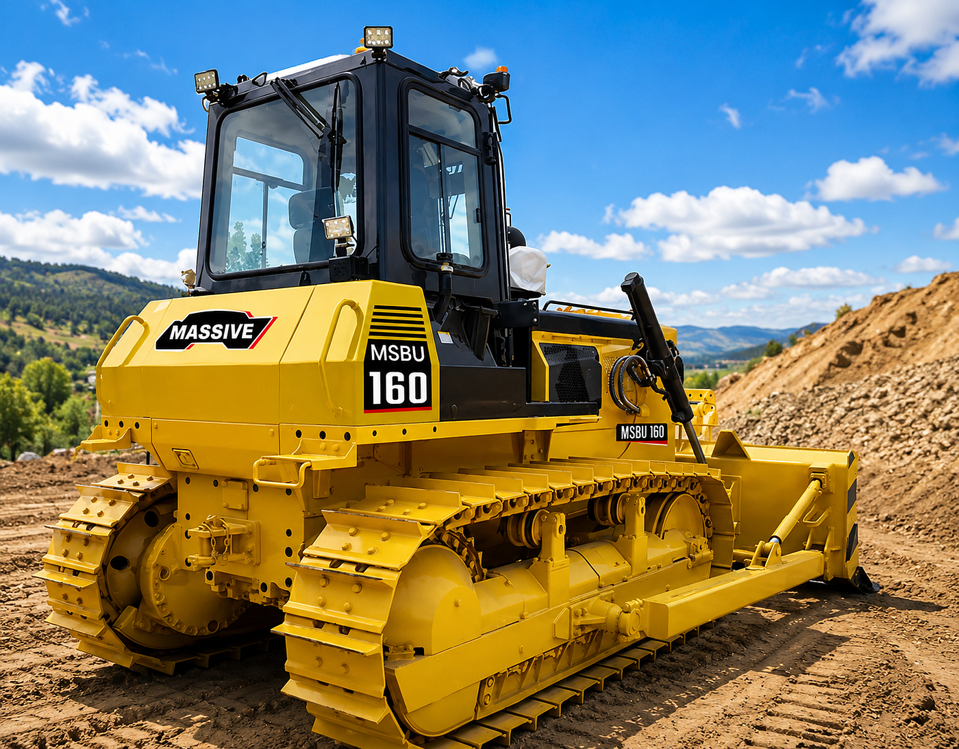 Massive Bulldozer: The Ultimate Heavy-Duty Earthmoving Machinery