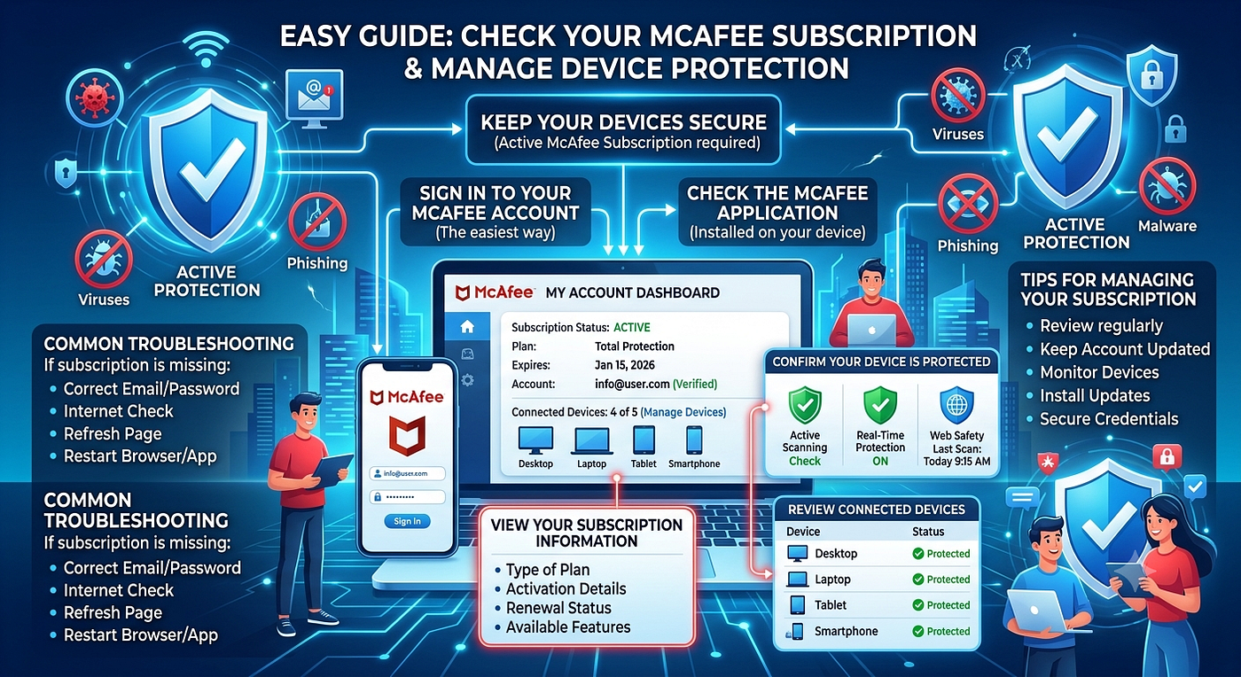 How Can I Check My McAfee Subscription?