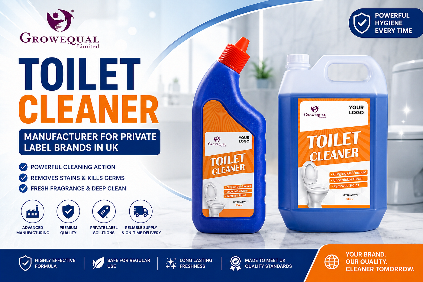 Toilet Cleaner Manufacturer for Private Label Brands in UK