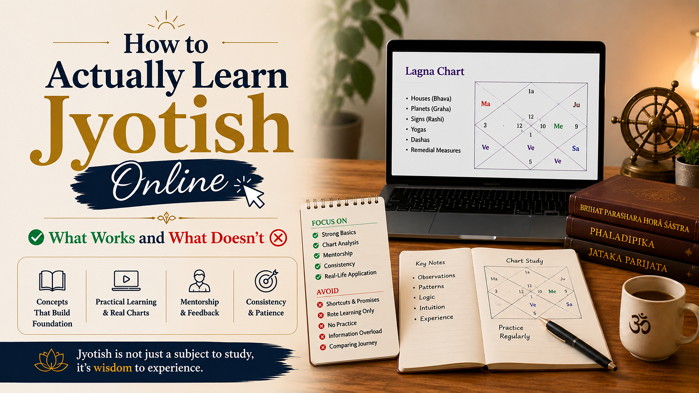 How to Actually Learn Jyotish Online — What Works and What Doesn’t