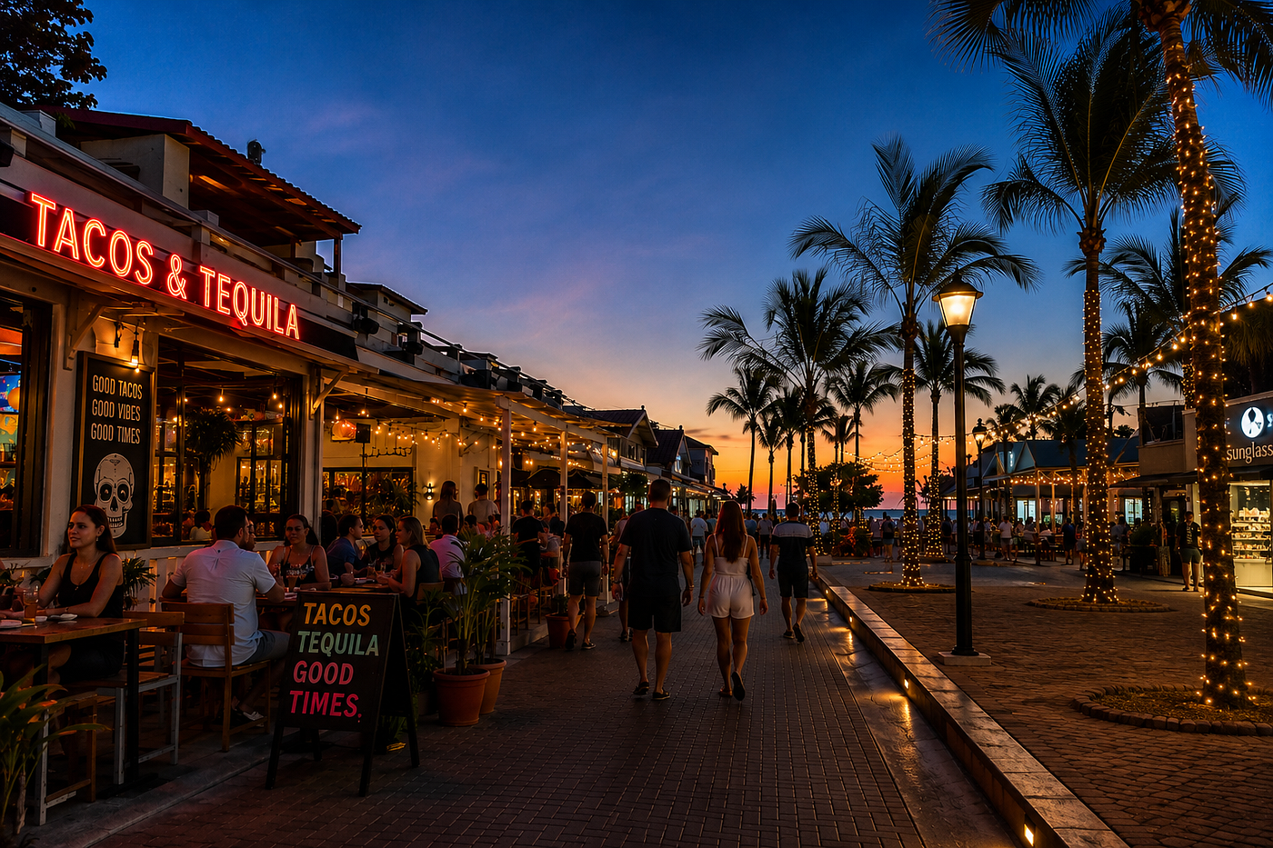 Where to Walk for Dinner Near Palm Beach Aruba