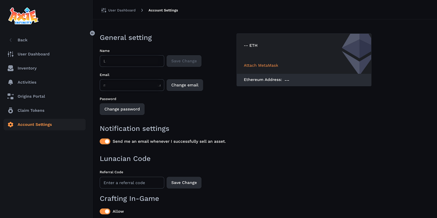 Adding MetaMask to Axie Infinity. A step by step guide to add your… | by  Michael Arnold | akzent.eth | Medium