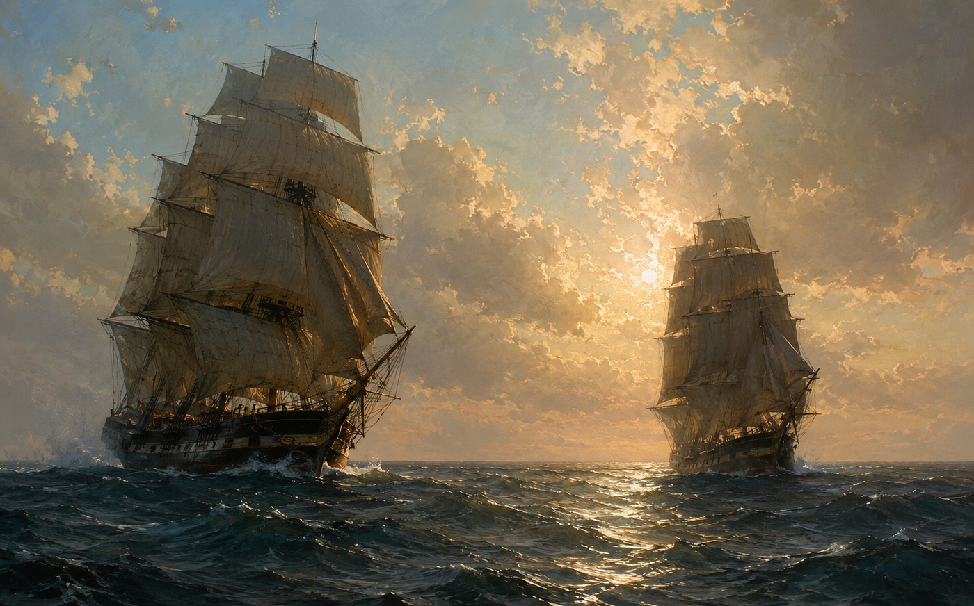 Ships Passing Essay IX
