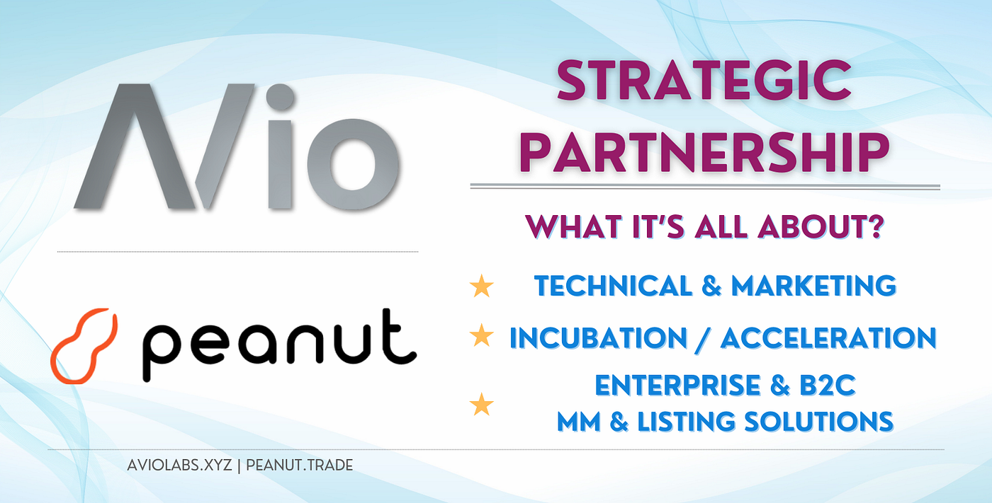 AVio and Peanut Trade Forge a Strategic Alliance to Revolutionize Market  Making and Listing Solutions in the Crypto Space | by AVio Foundation |  AVio-Official | Medium
