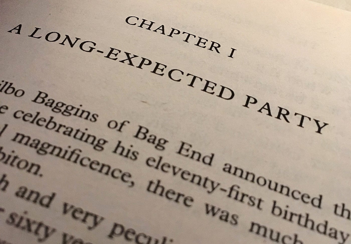 Chapter 1: A Long-expected Party. From unexpected to long-expected, by  Matthew Civico