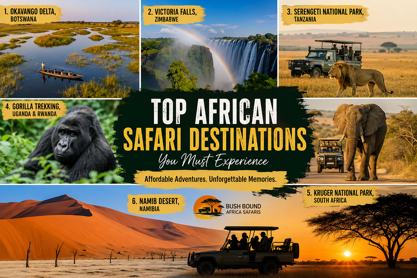 Top African Safari Destinations You Must Visit at Least Once in Your Lifetime