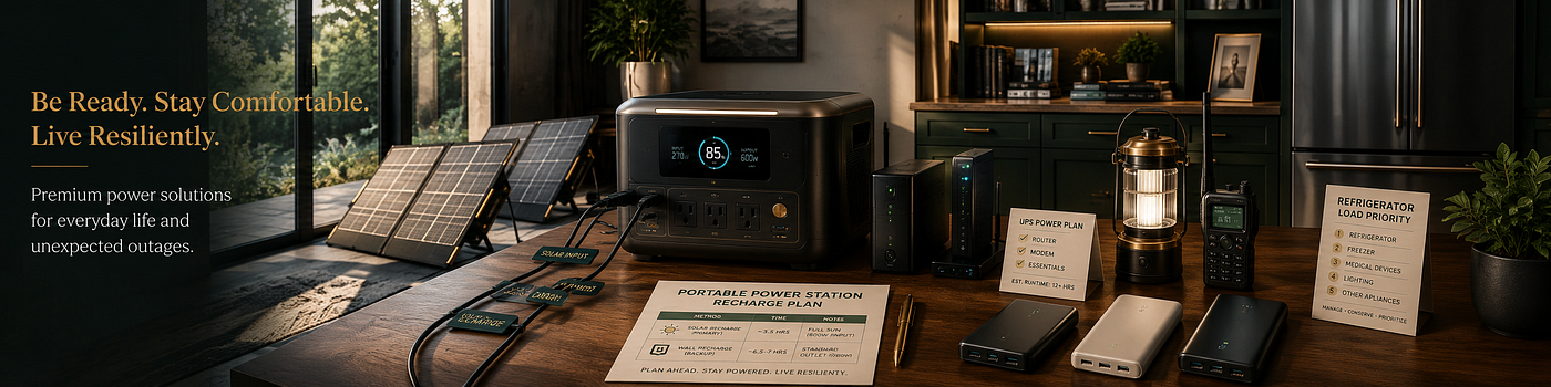 How to Recharge a Portable Power Station During an Outage