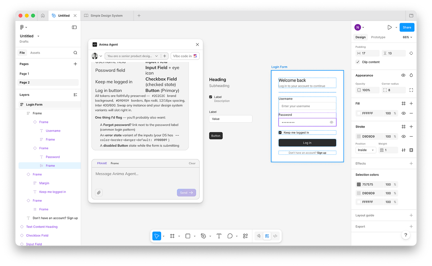 Exploring the properties of input field for Password. As you can see, its a detached UI element not the instance of original input field component.