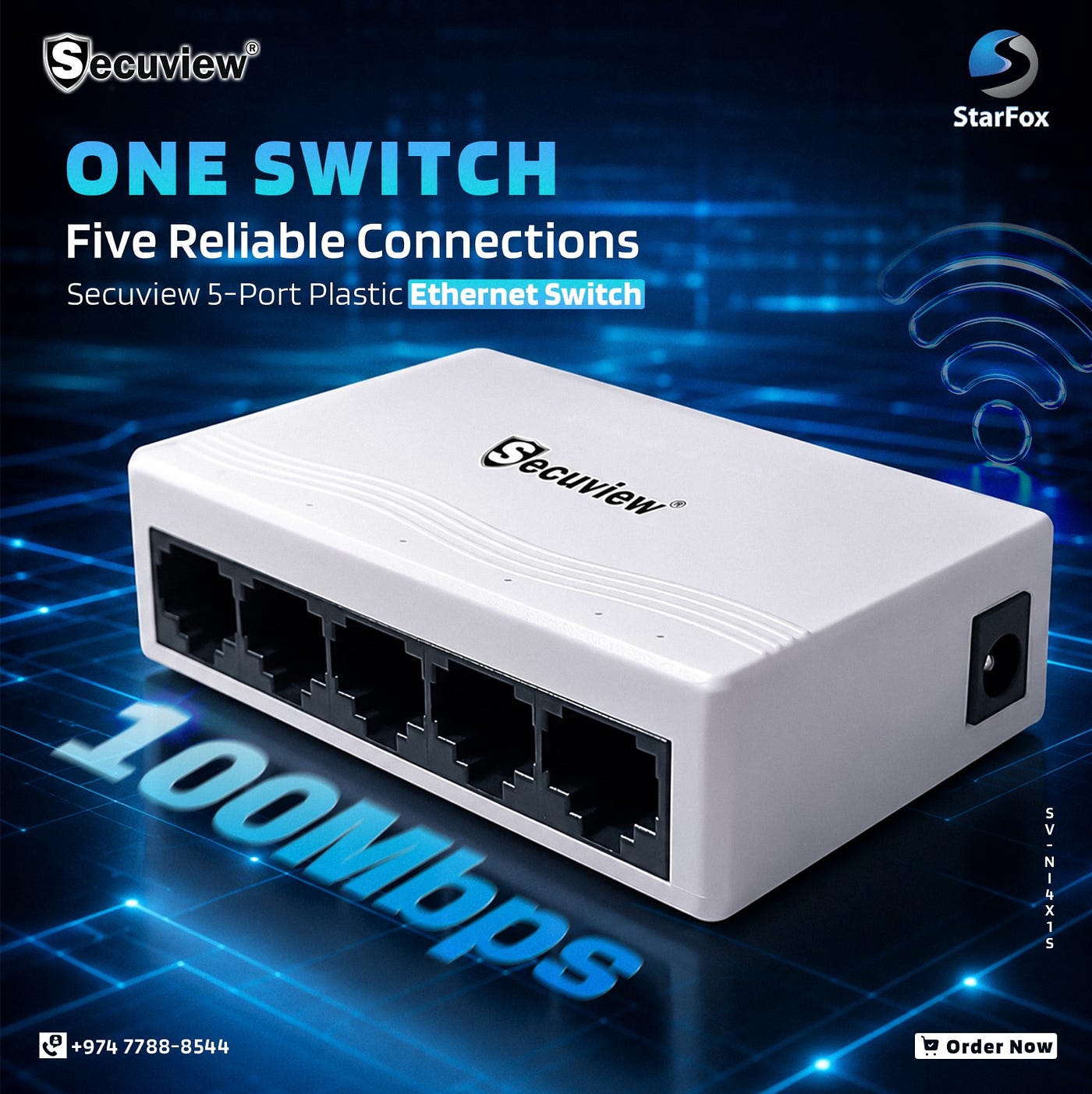 Reliable 100Mbps Connectivity for Homes, Offices, and CCTV Networks