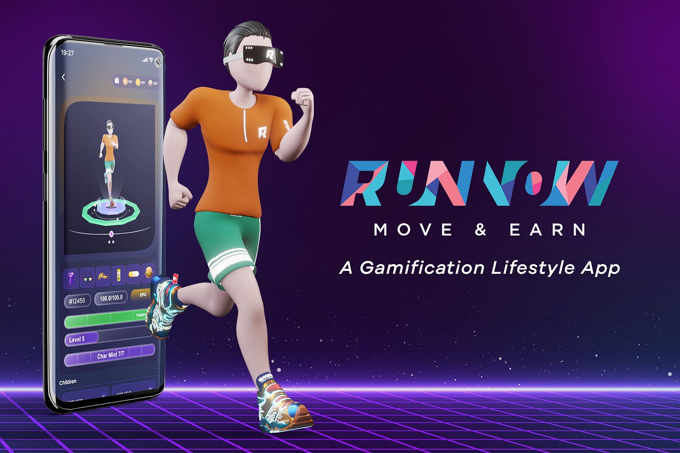 Introducing Runnow.io: A new, fascinating Gamification — Move & Earn project