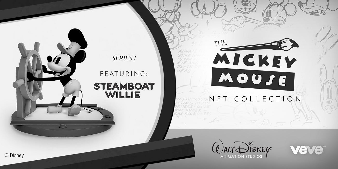 The Mickey Mouse NFT Collection — Series 1 — Steamboat Willie | by VeVe  Digital Collectibles | VeVe | Medium