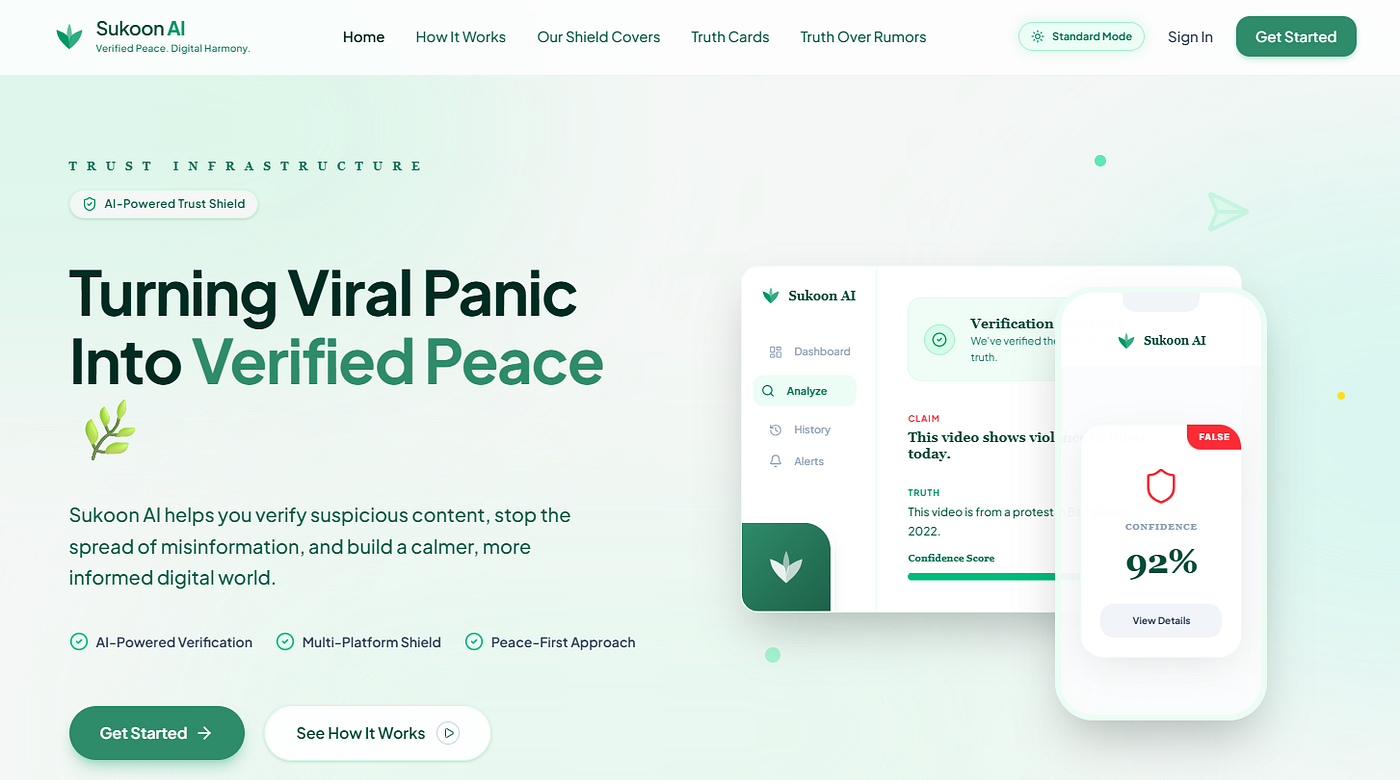 Building Sukoon AI: Turning Viral Panic into Verified Peace with Google Gemini