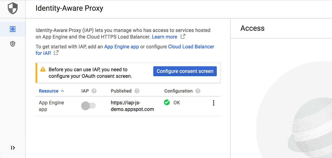 Visão geral do Identity-Aware Proxy