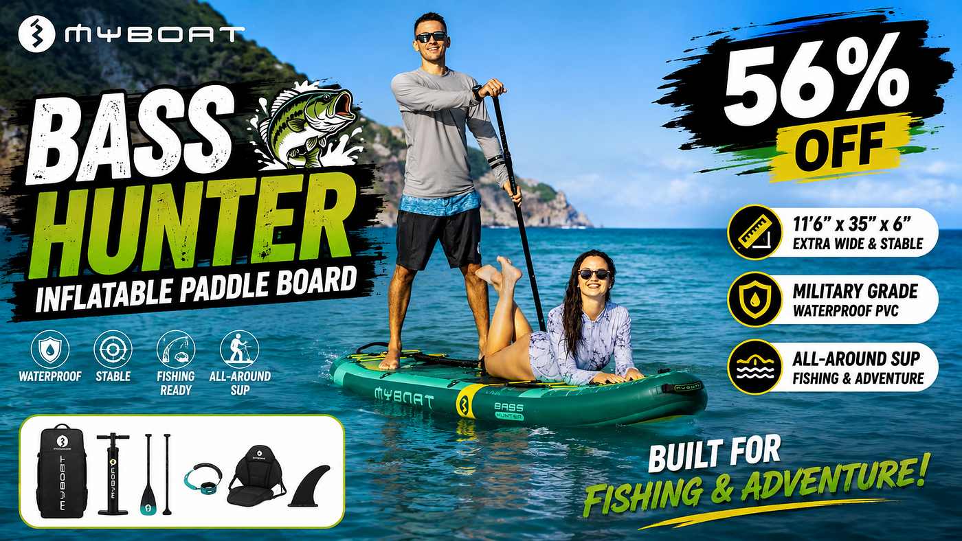 Unlocking the Water: Hands-On Review of the Myboat BASS HUNTER 11'6" Inflatable Fishing SUP
