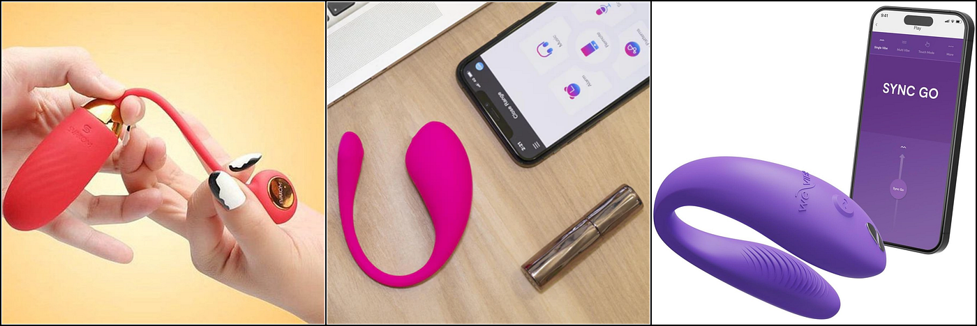Svakom Ella Neo, Lovense Lush 3 and We-Vibe Sync 2