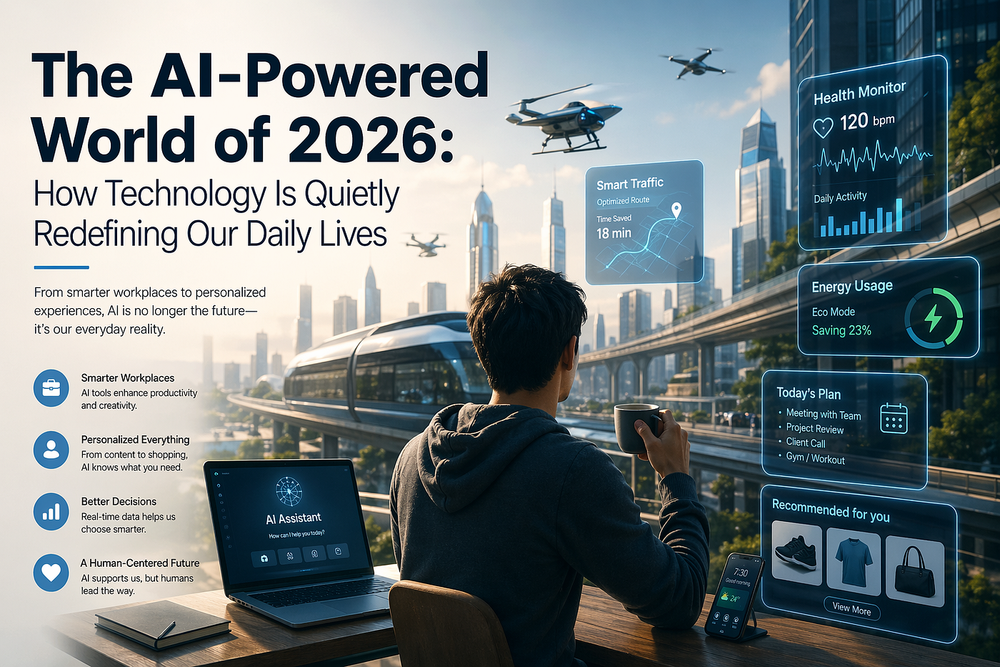 🌍 The AI-Powered World of 2026: How Technology Is Quietly Redefining Our Daily Lives