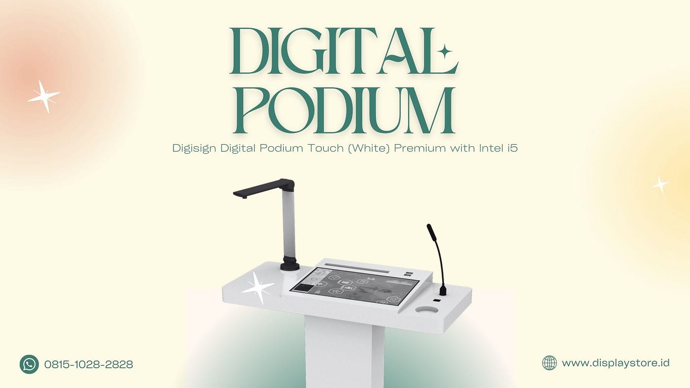 TERBAIK! Smart Podium Terbaik Jakarta, WA: 0815–1028–2828, Mimbar Digital, Podium Digital