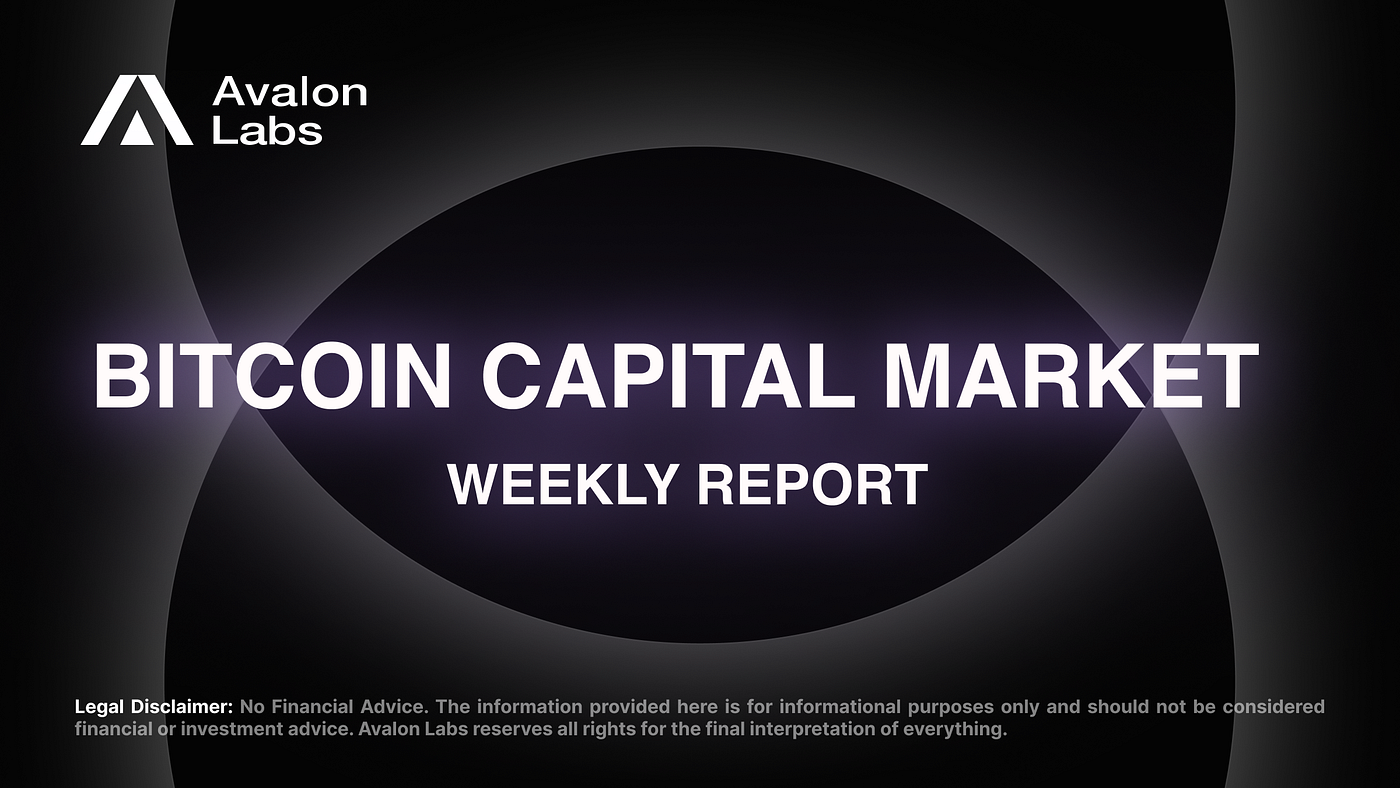 Bitcoin Capital Market Weekly Report