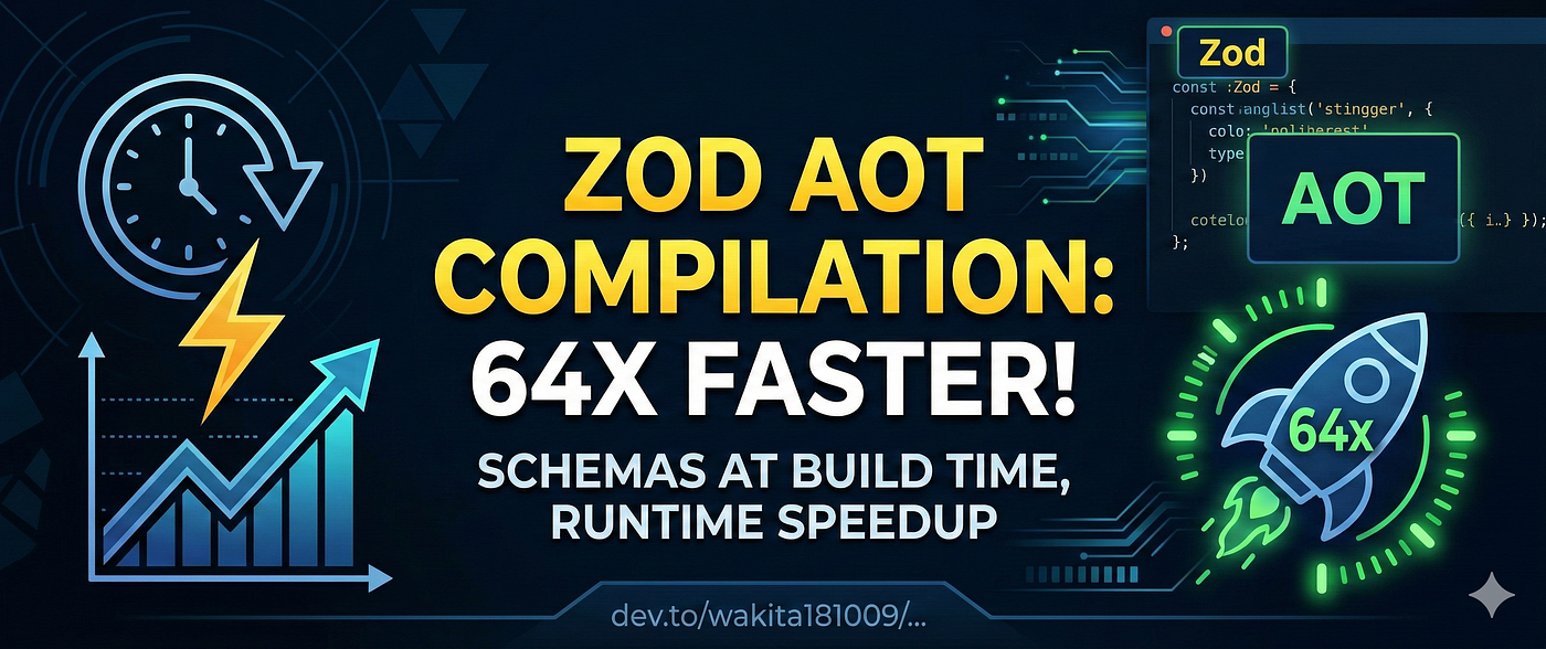 I Made Zod 64x Faster by Compiling Schemas at Build Time