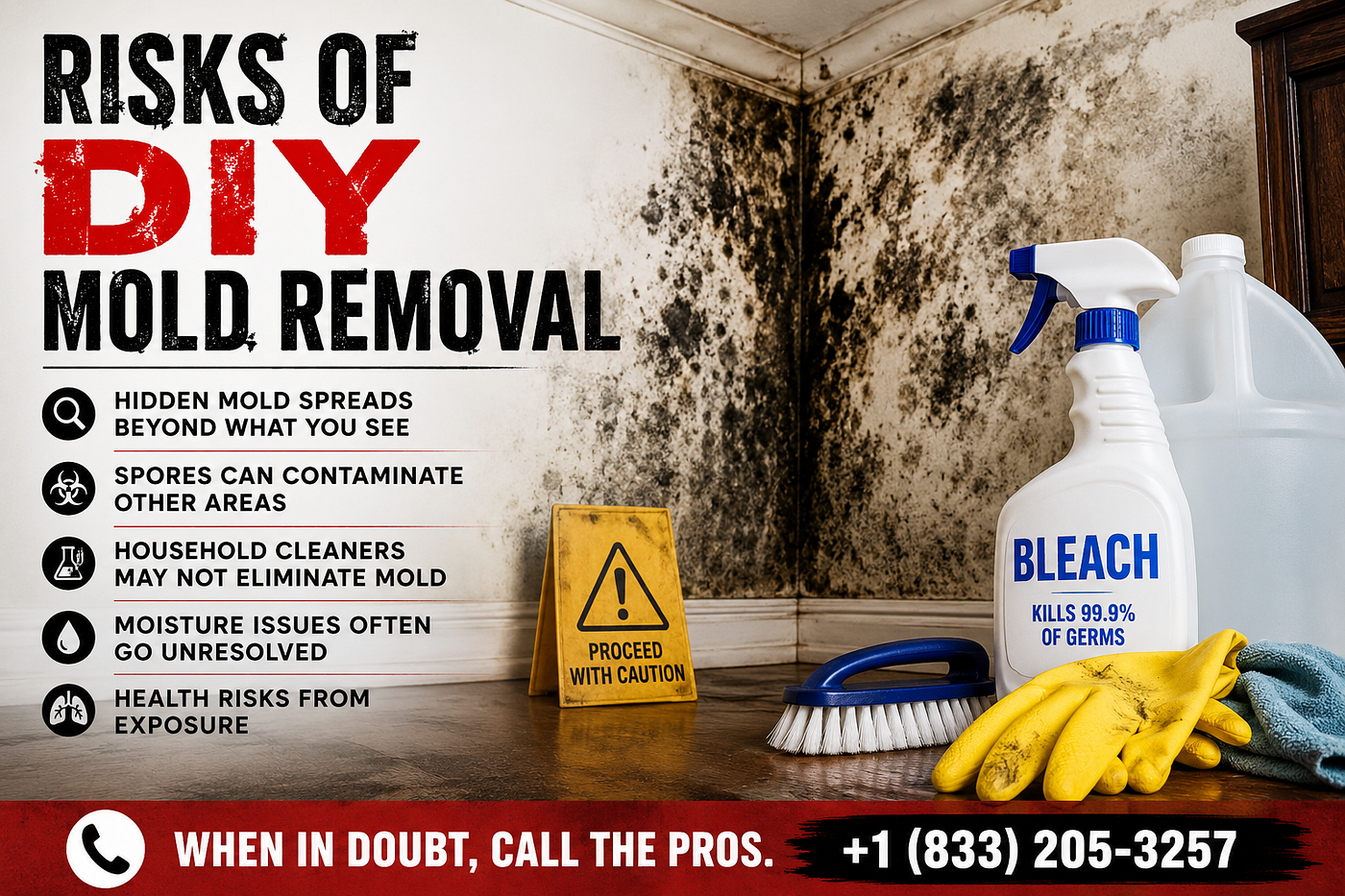 Risks of DIY Mold Removal